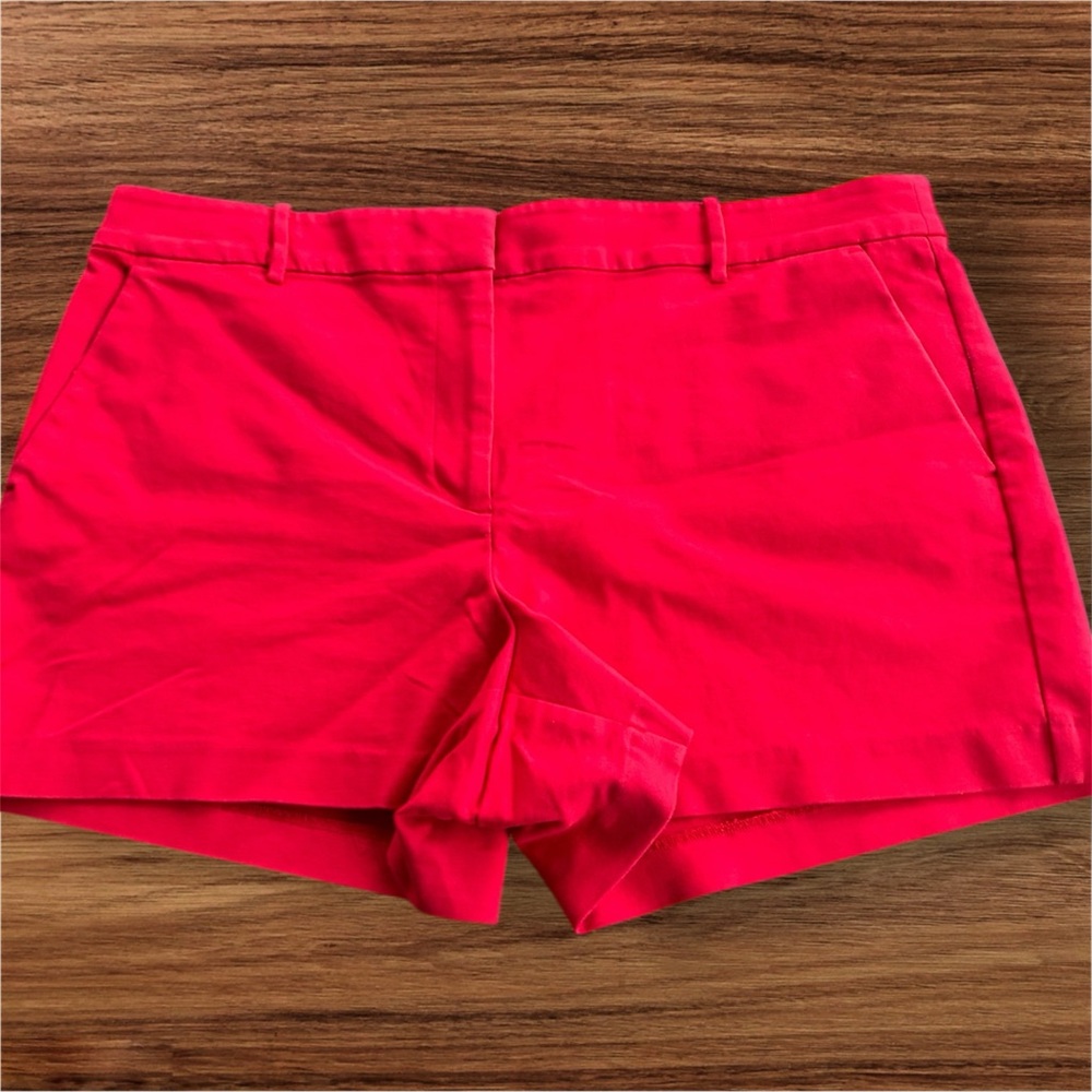 LOFT Riviera Short Red Curvy Fit Size 16 High Rise Summer Chic